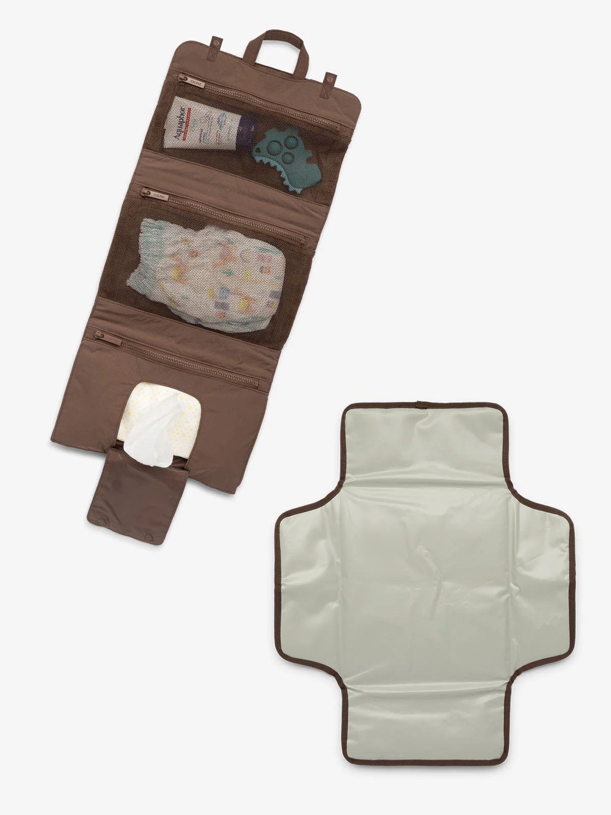 Diaper Changing Pad Organizer in Hazelnut | CALPAK Travel