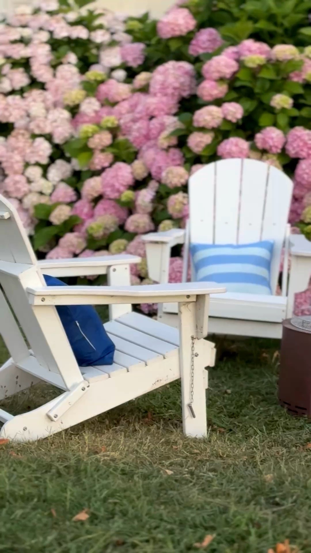#ad My coastal inspired summer retreat! I love my white folding Adirondack chairs from @Wayfair! They are so relaxing. I’m obsessed with them! They’re currently in my hydrangea garden and garner compliments from family and friends! I can’t wait to use them when my dad comes over for Father’s Day, and when watching fireworks on the 4th of July! 💗 #wayfair #wayfairpartner #wayfairpicks #fathersday

#LTKdayinmylife #LTKSaleAlert #LTKHome