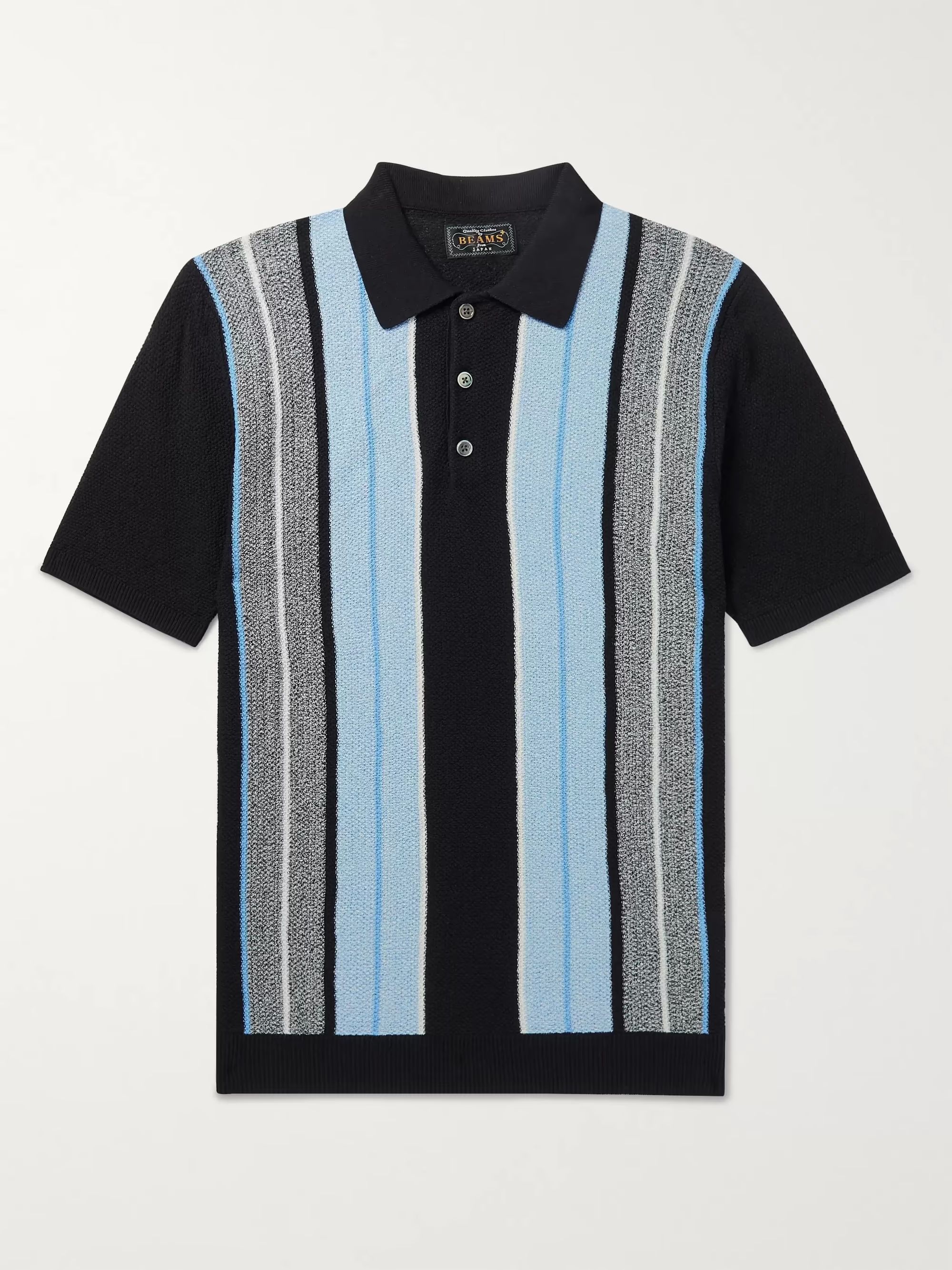 Slim-Fit Striped Knitted Cotton Polo Shirt | Mr Porter (US & CA)