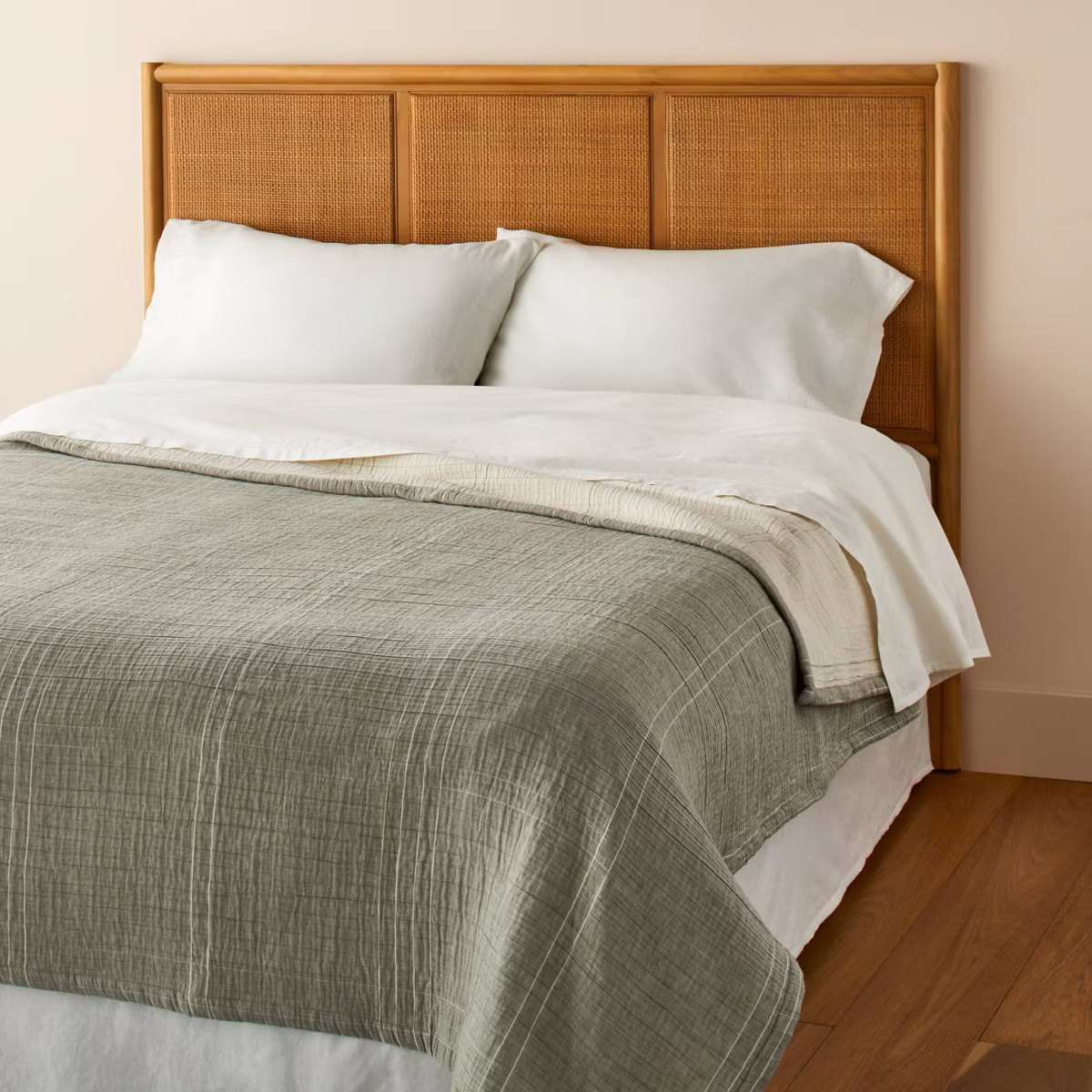 Microstripe Matelassé Coverlet - Hearth & Hand™ with Magnolia | Target