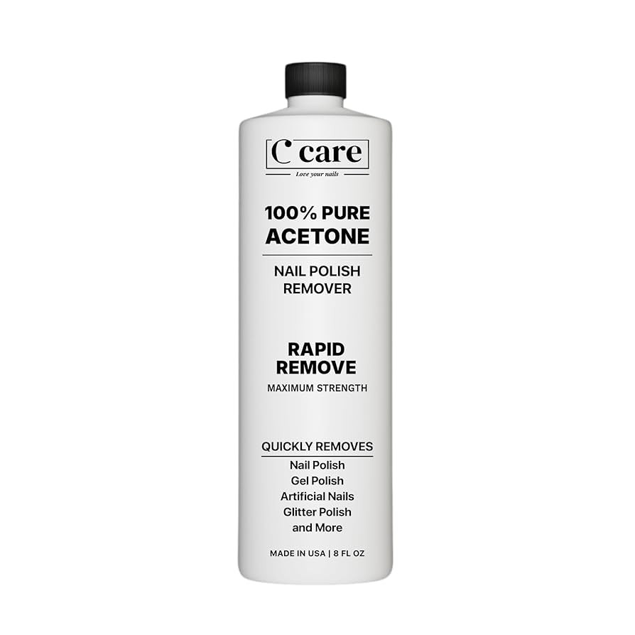 100% Pure Acetone Nail Polish Remover | Professional Quality | Easy To Use | Rapidly Removes Natu... | Amazon (US)