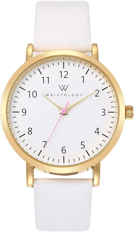 Wristology Maxi Numbers Womens Nurse Watch - Interchangeable Genuine Leather Strap Band - Large E... | Amazon (US)