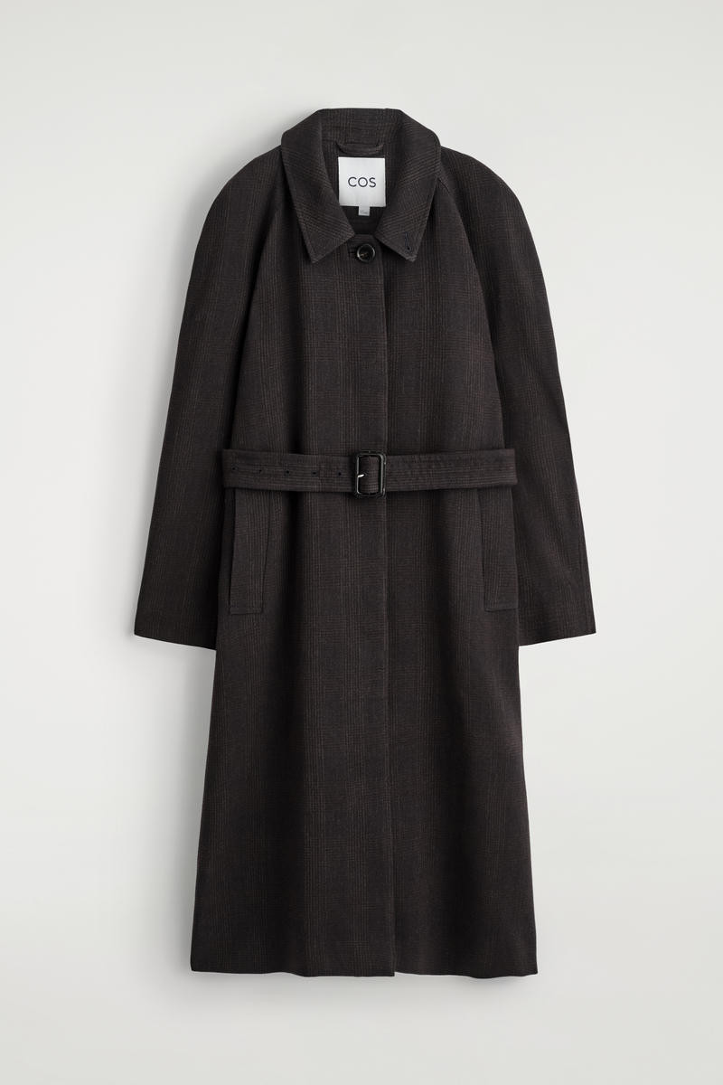 Wool-Blend Long Trench Coat | COS UK