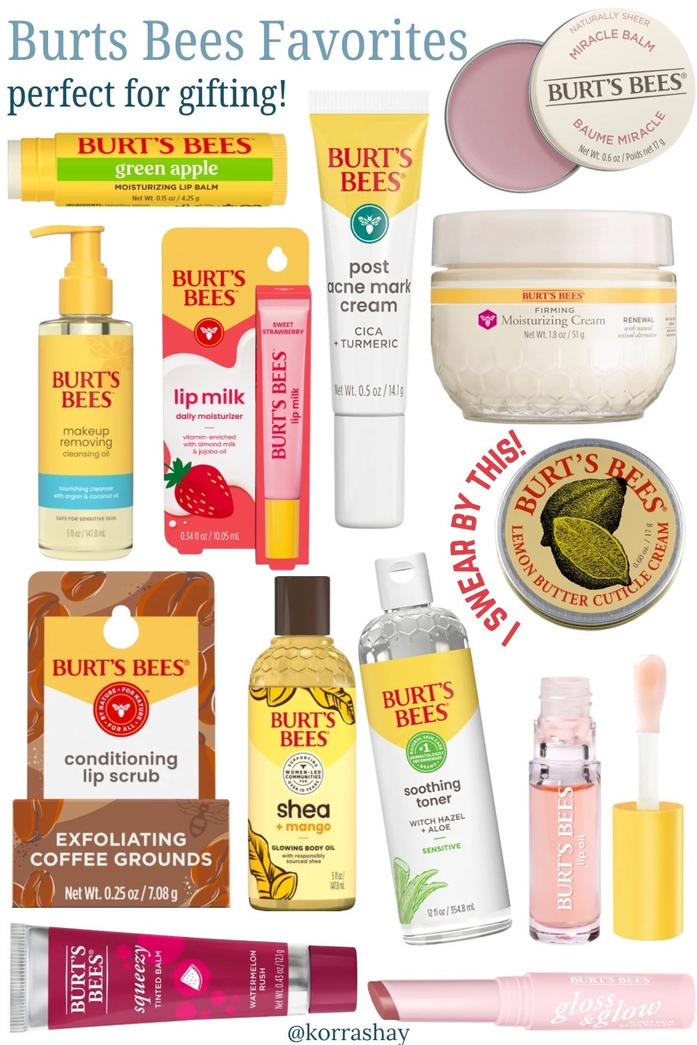 Burt’s bees favorites that are perfect for gifting! I swear by the cuticle cream!!!

#LTKBeauty #LTKspringtrends