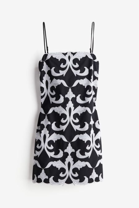 Black and white embroidered mini dress 

#LTKSeasonal #LTKfindsunder100 #LTKstyletip