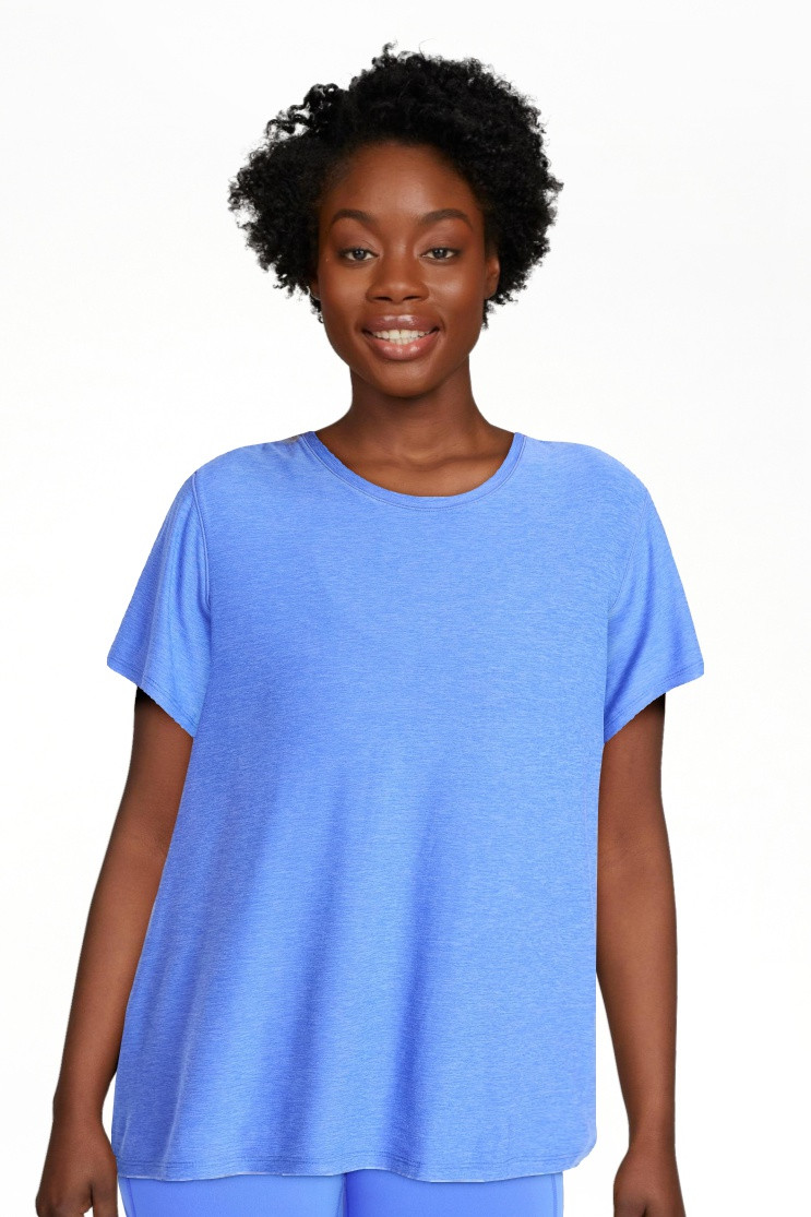 Athletic Works Women's and Women's Plus Relaxed ButterCore Tee with Short Sleeves, Sizes XS-4X | Walmart (US)