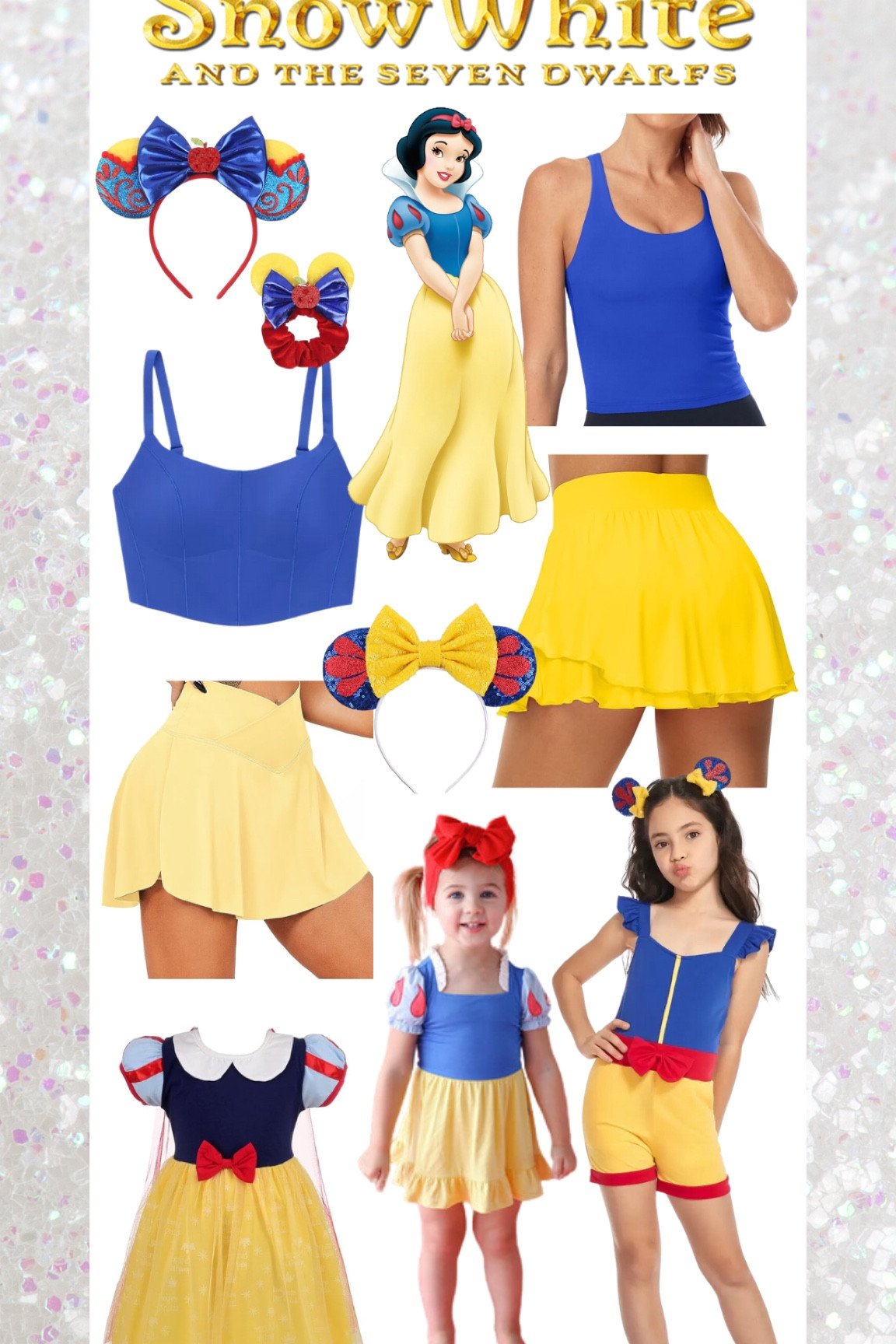 Disney theme park mommy and me princess outfit ideas for Snow White 💙 tennis dress skirt skort shorts activewear for the mamas and dresses and rompers for the little princesses 👑 

#LTKKids #LTKFamily #LTKActive