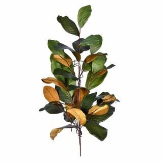 Vickerman 30 in. Green Artificial Magnolia Flowering Plant FT190132 - The Home Depot | The Home Depot
