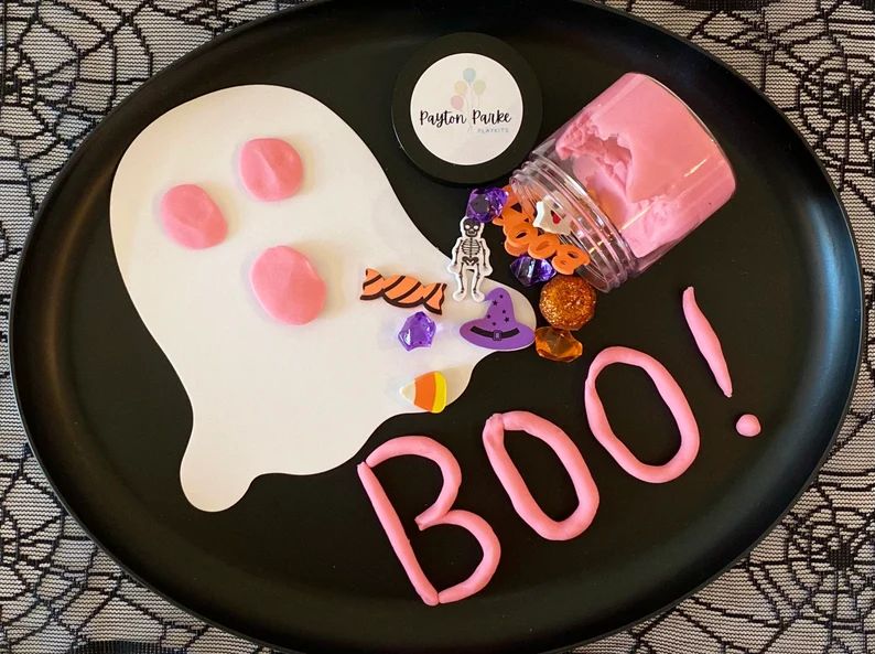 HALLOWEEN MINI KIT, Halloween play dough kit, Halloween play dough jar, Halloween sensory kit, bo... | Etsy (US)