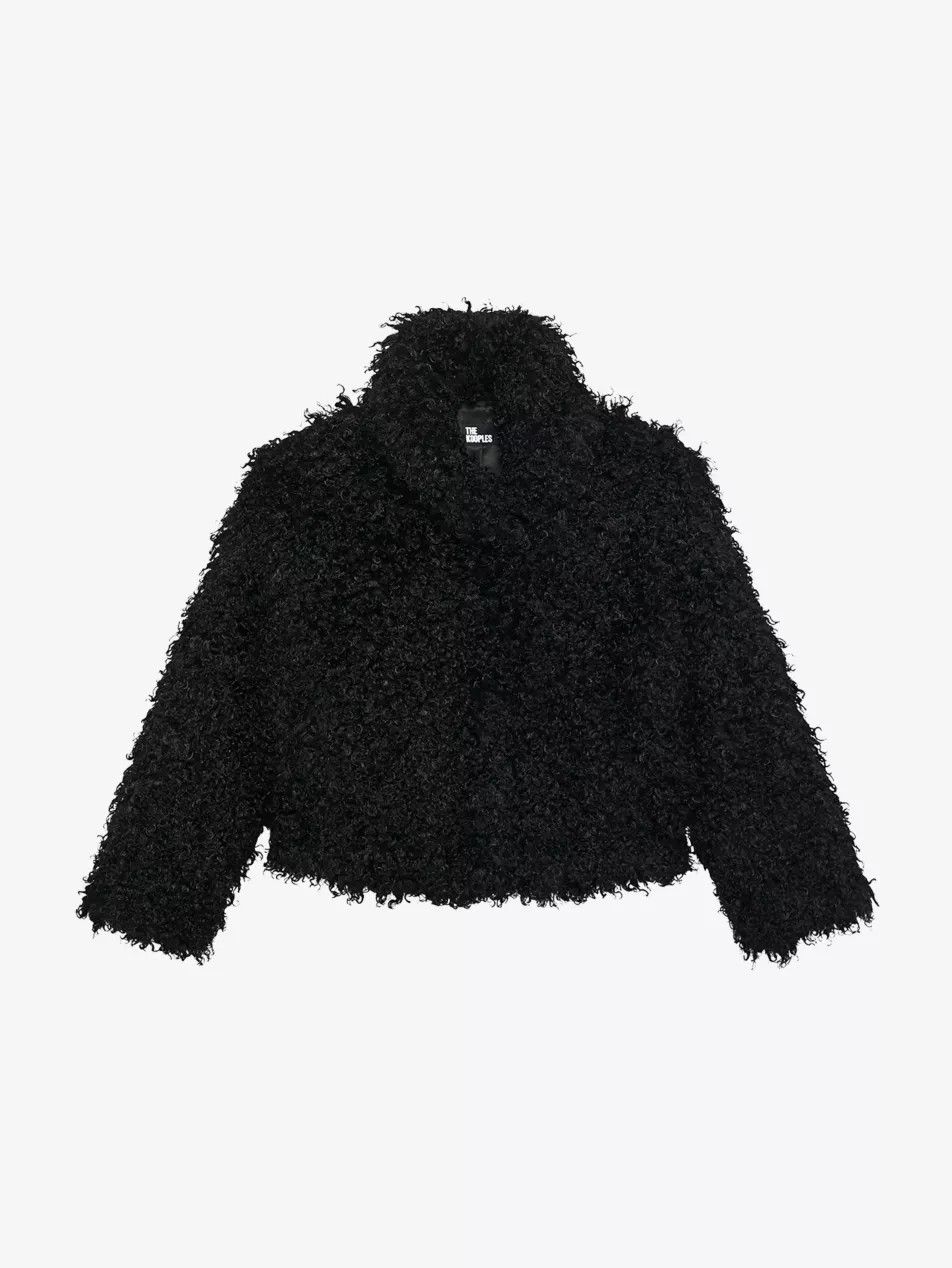 Collared Short Faux-Fur Coat | Selfridges