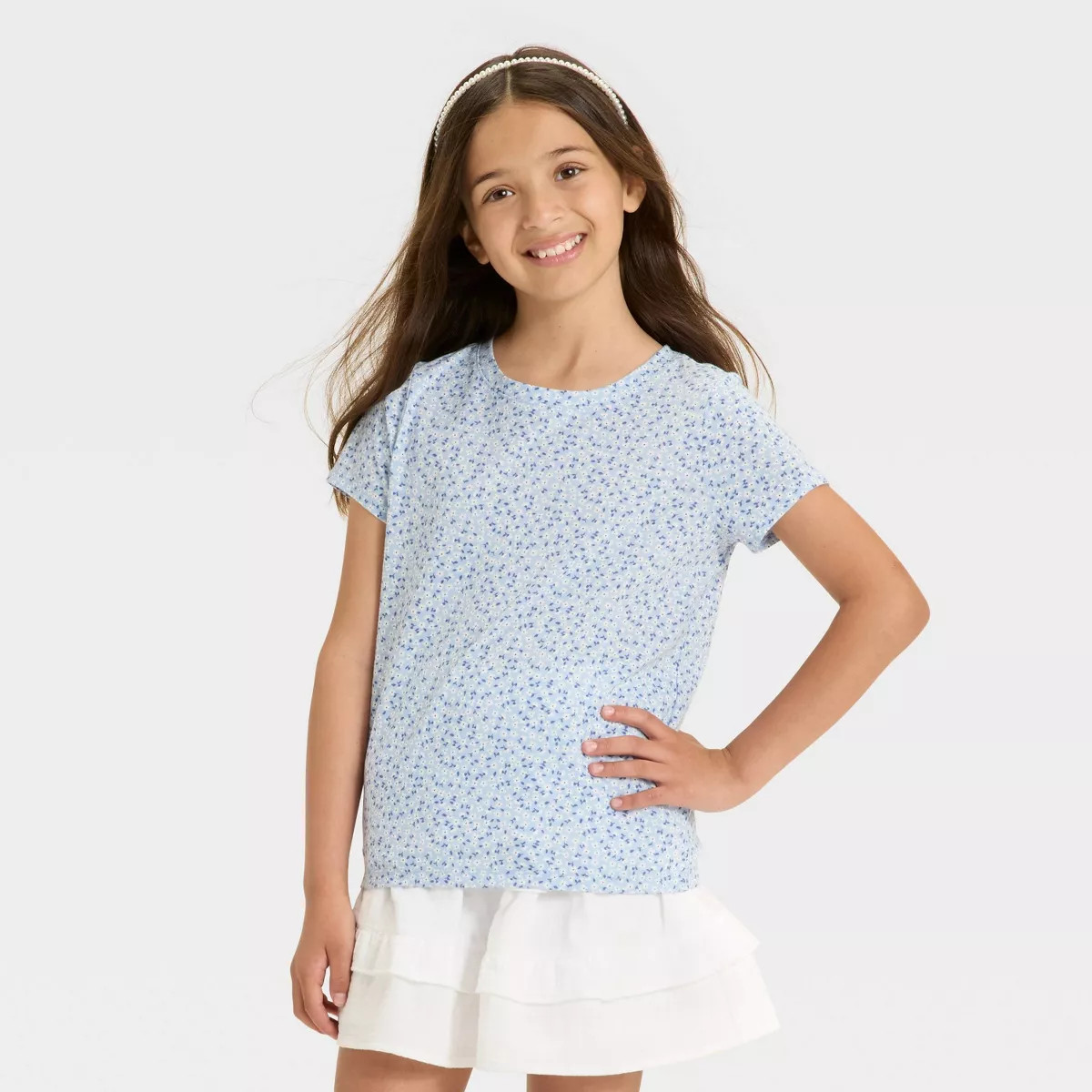 Girls' Short Sleeve Classic Fit T-Shirt - Cat & Jack™ | Target