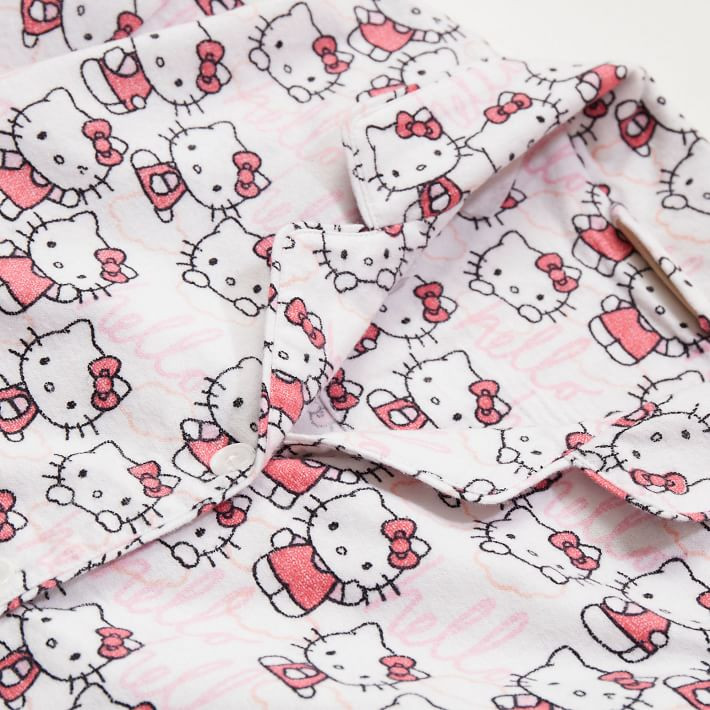 Hello Kitty® Organic Flannel Pajama Set | Pottery Barn Teen