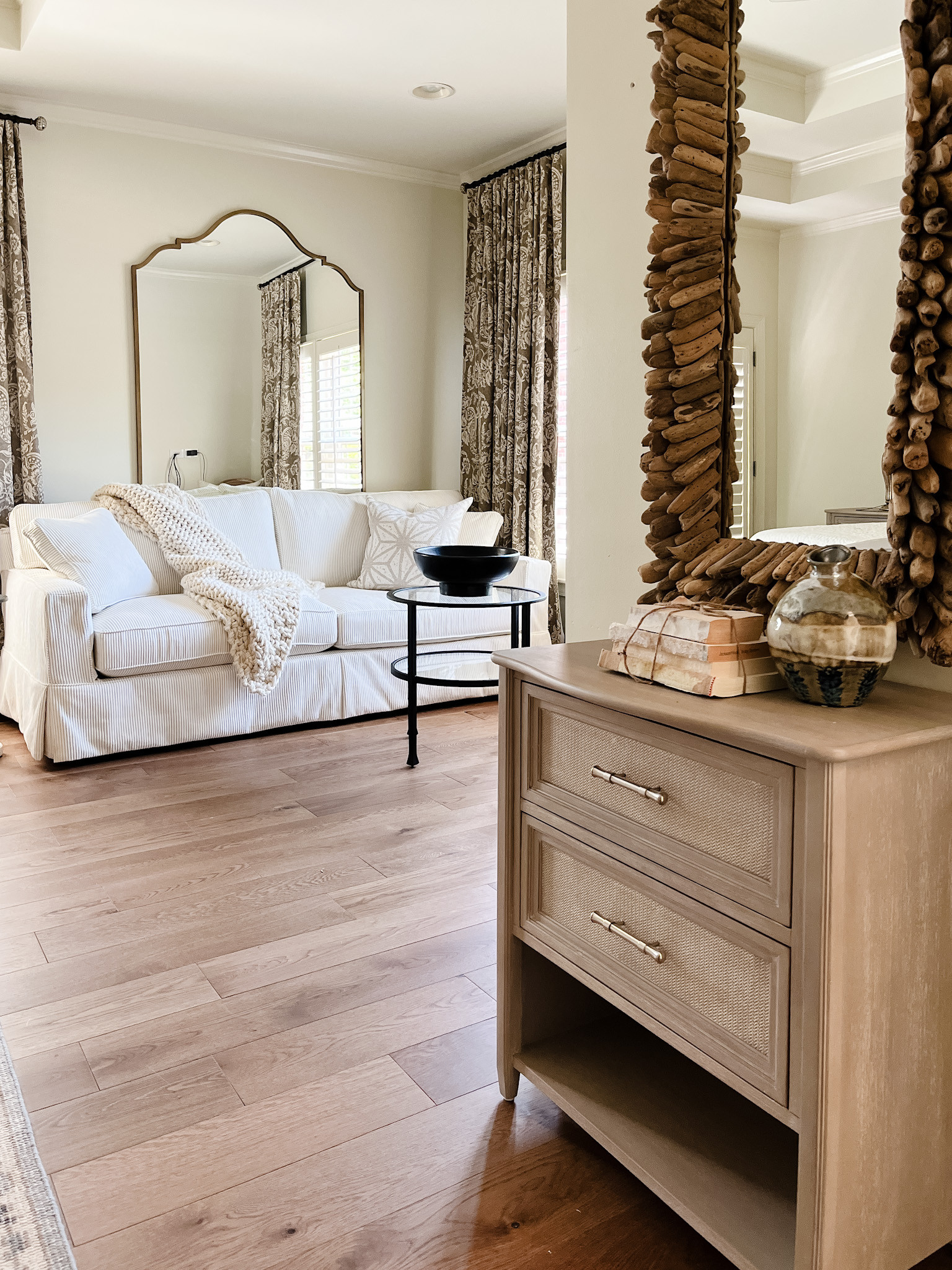 A cozy corner made for slow mornings and winding down ✨ This little hangout spot adds an extra layer of comfort to the bedroom with soft seating, warm textures, and an inviting feel that’s perfect for reading, lounging, or quiet moments. Thoughtful layers make the space feel relaxed yet refined. Shop a similar cozy nook below 🤍

#ltkhome #bedroomdesign #cozycorner #readingnook #primarysuite #layeredliving #interiorinspo #homedecor #cozyspaces 

 #LTKHome