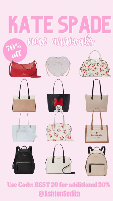 Kate Spade Outlet New arrival sale!!! These bags are 70% off and there are so many great options!!! 

#LTKitbag #LTKsalealert #LTKstyletip
