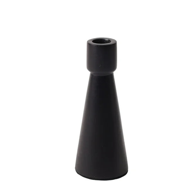 Mainstays 6.75 inch Taper Candle Holder Black | Walmart (US)