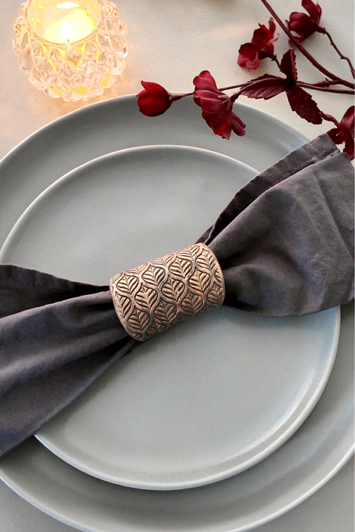 Create your own napkin rings using polymer clay and paint. This is a super easy craft project that is totally customizable. 

#LTKHome #LTKFindsUnder50 #LTKSeasonal