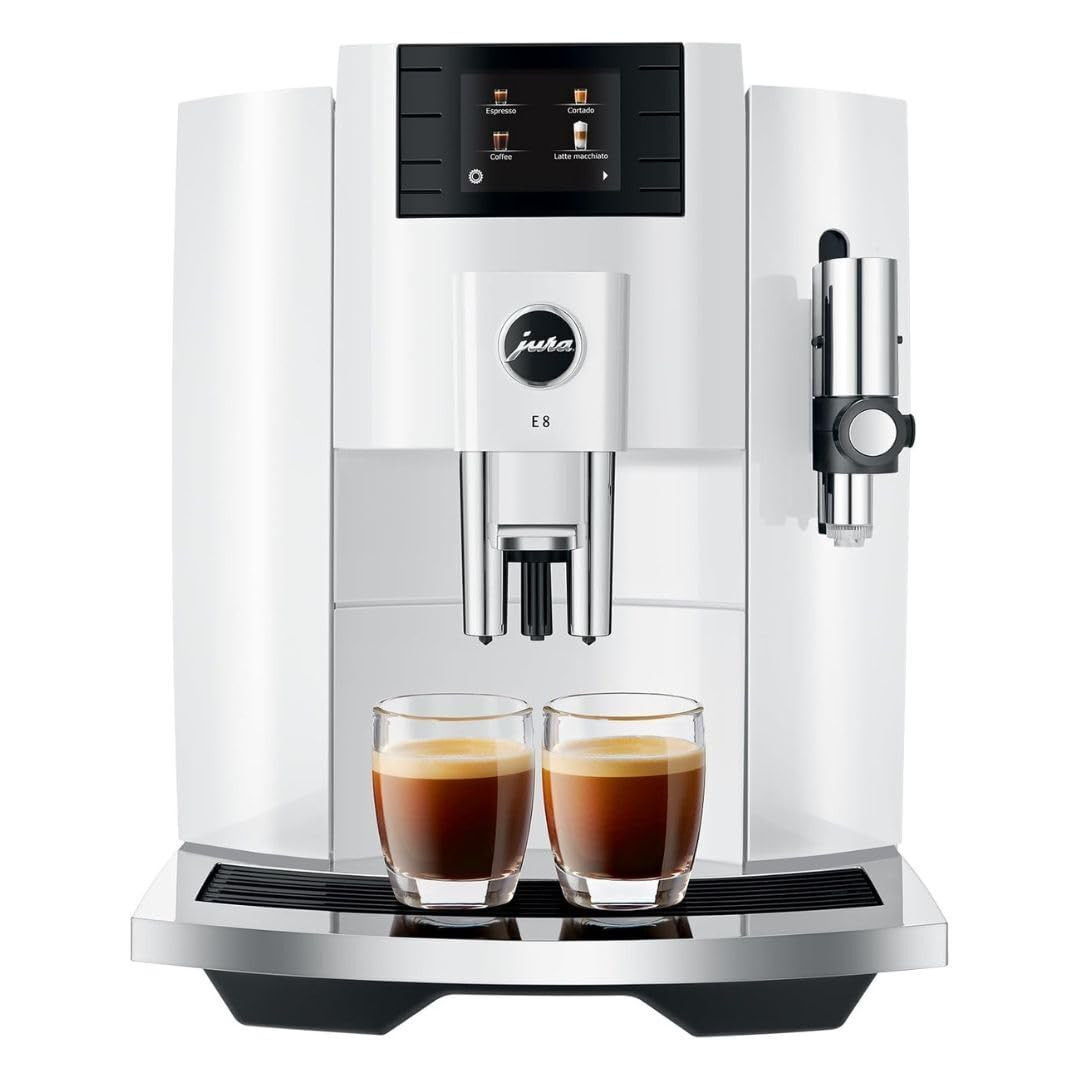 Jura E8 Automatic Espresso Machine (Piano White)-Certified Refurbished | Amazon (US)