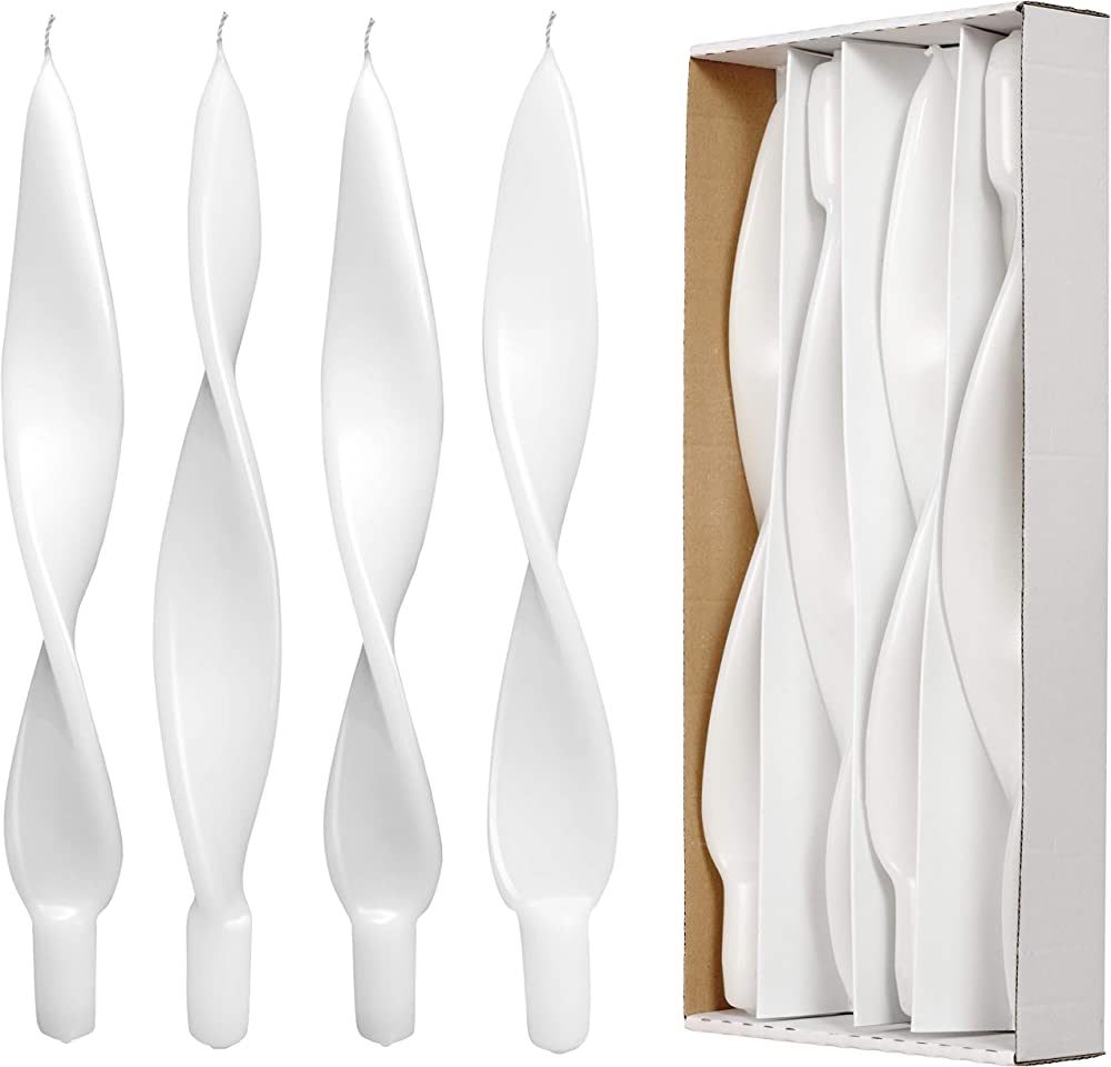 DEVITY White Candles Taper Candles Sticks Tall Candle Sticks White Dripless Taper Candles 12 inch Lo | Amazon (US)