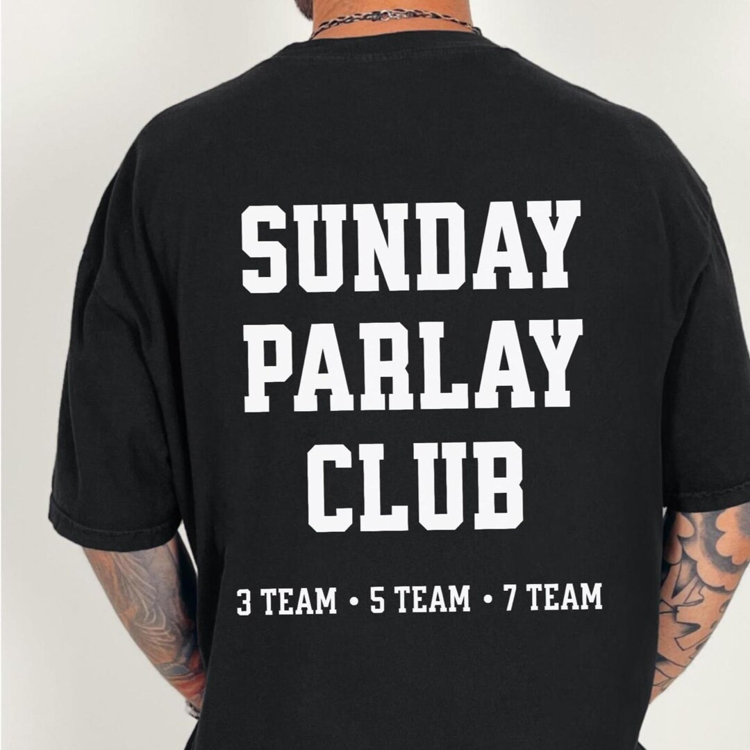 Sunday Parlay Club Tee | Sports Betting Football Shirt, Sports Bets Gifts, Gifts for Sports Betti... | Etsy (US)