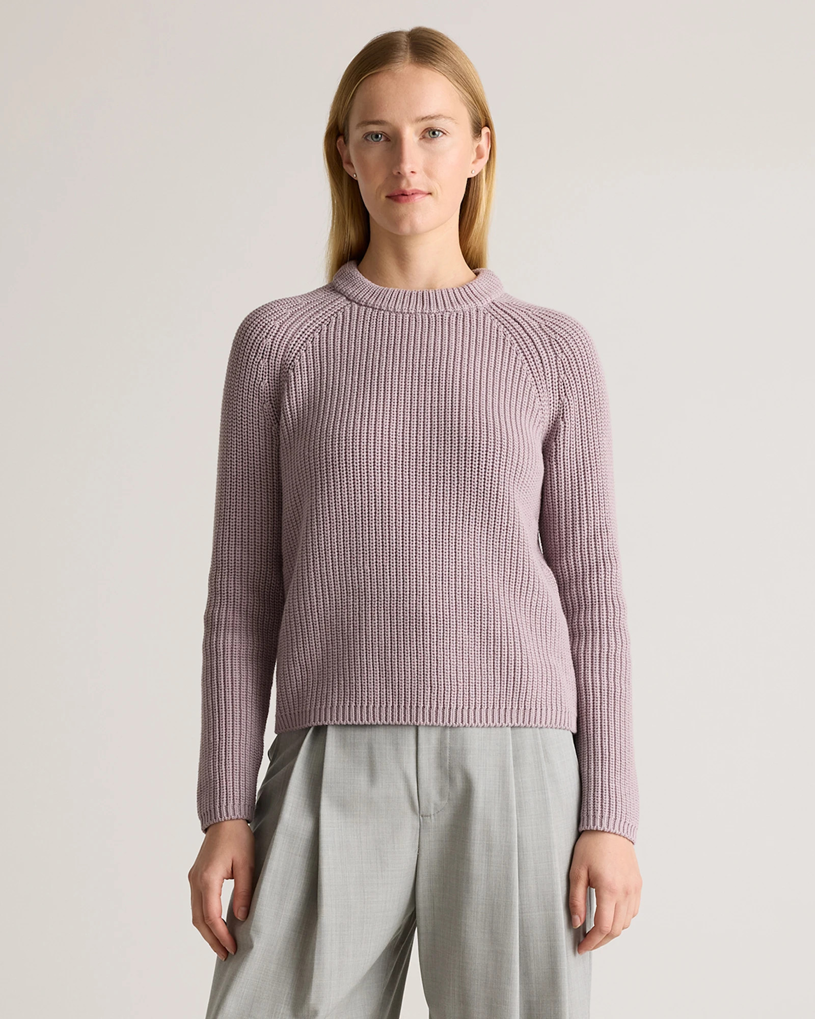 Women's 100% Organic Cotton Fisherman Crew Sweater | Quince