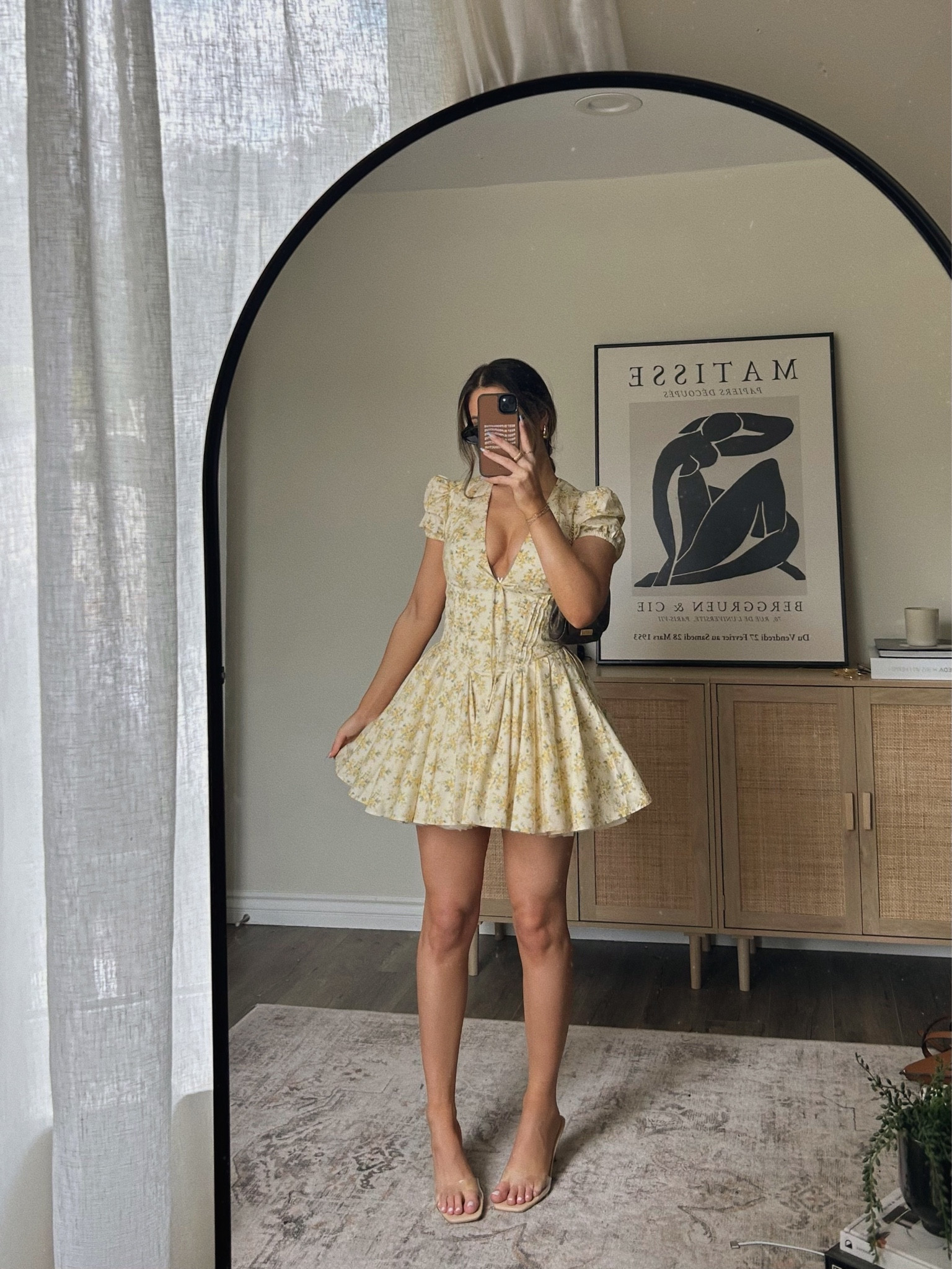 tshirt dress midi A-Line Short Sleeve Midi Shirt Dress White M main image 0