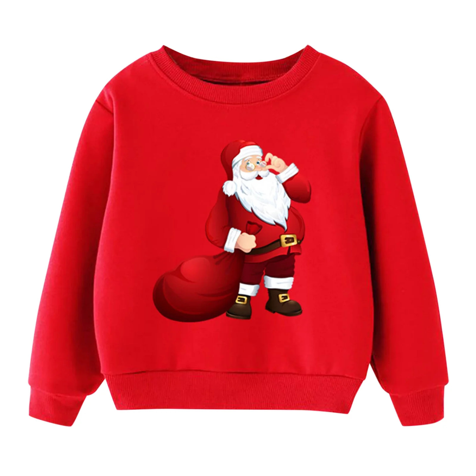 Boys Sweatshirts Christmas Kids Child Baby Boys Girls Letter Long Sleeve Cartoon Sweatshirt Tops ... | Walmart (US)