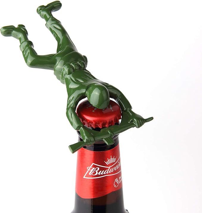 Creative 3D Army Man Bottle Opener,Unique Easy Opening Bottle Opener for Beer and beverage （Gre... | Amazon (US)