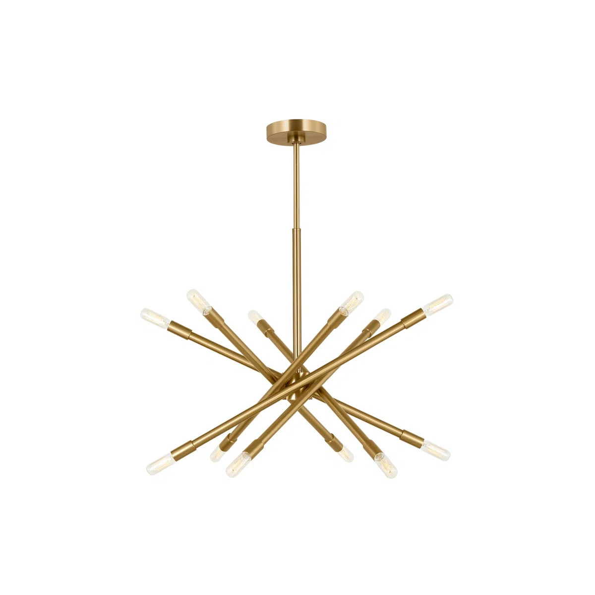 12 - Light Dimmable Sputnik Modern Linear Chandelier | Wayfair North America