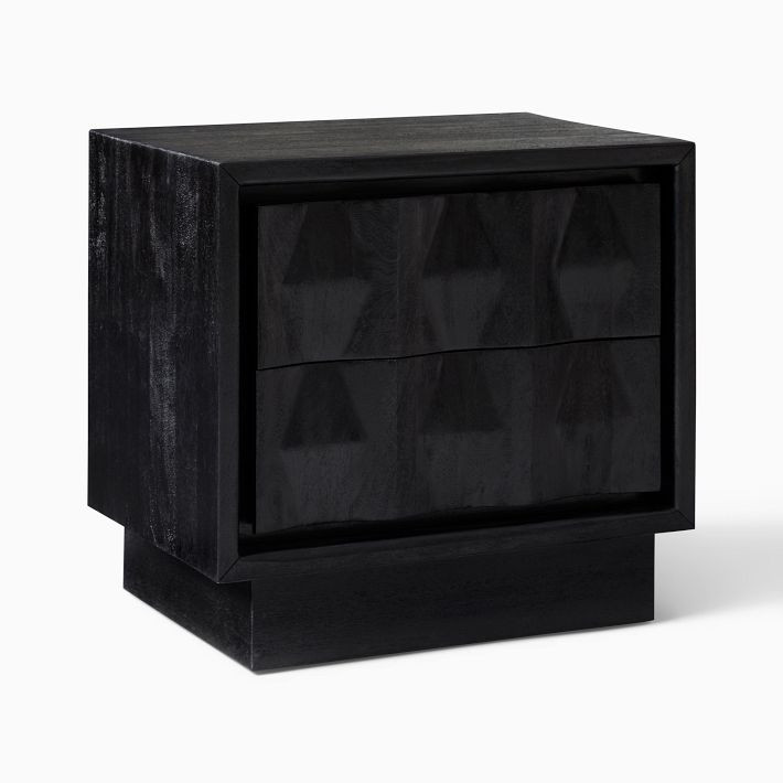 Carved Pattern Nightstand (26") | West Elm (US)