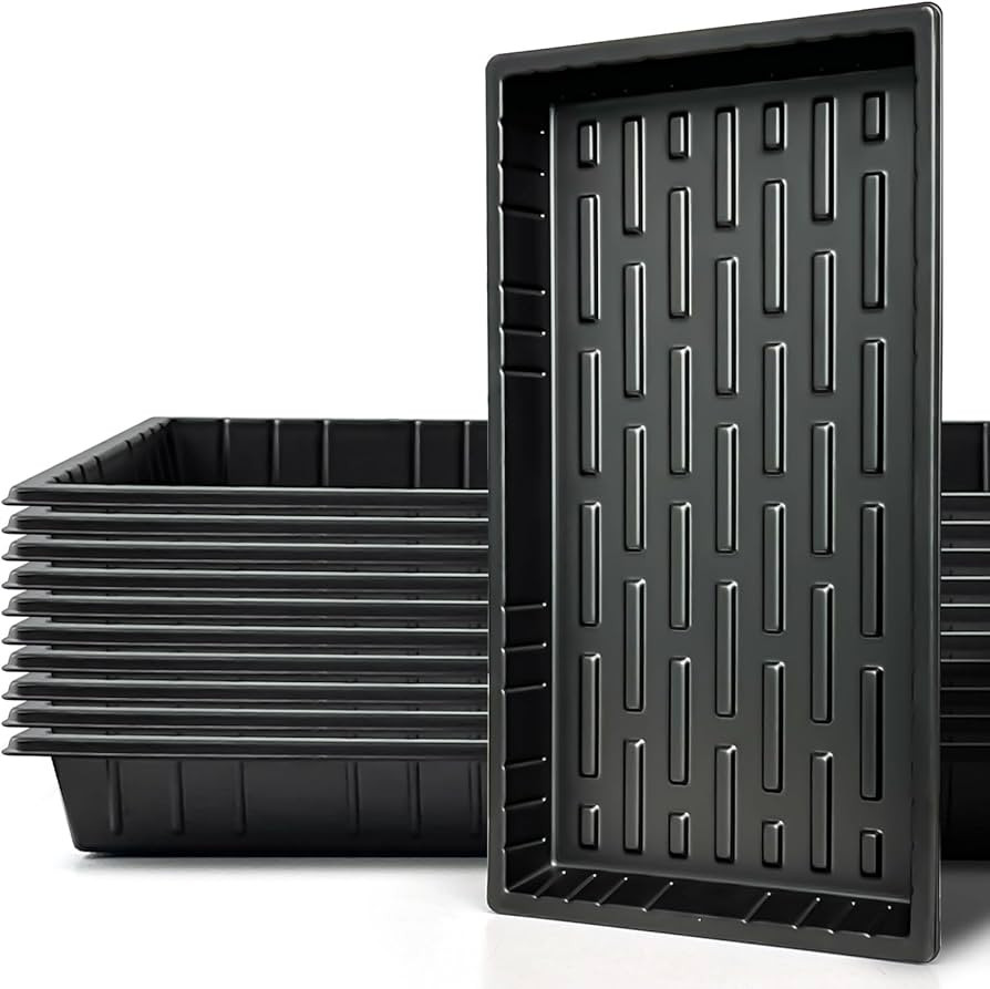 Growing Trays, 1020 Plant Nursery Trays Heavy Duty Seed Starter Flat Seedling Tray for 72/128 Cel... | Amazon (US)
