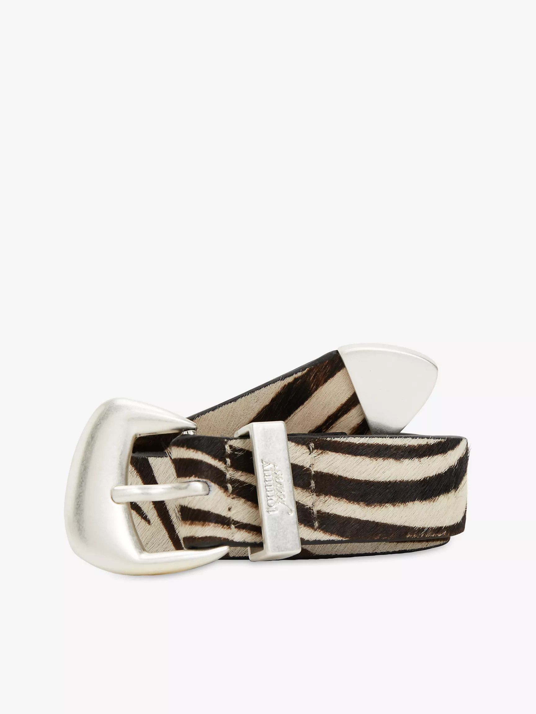 Tommy Jeans Zebra-Print Calf Hair Belt | Tommy Hilfiger | Tommy Hilfiger (US)