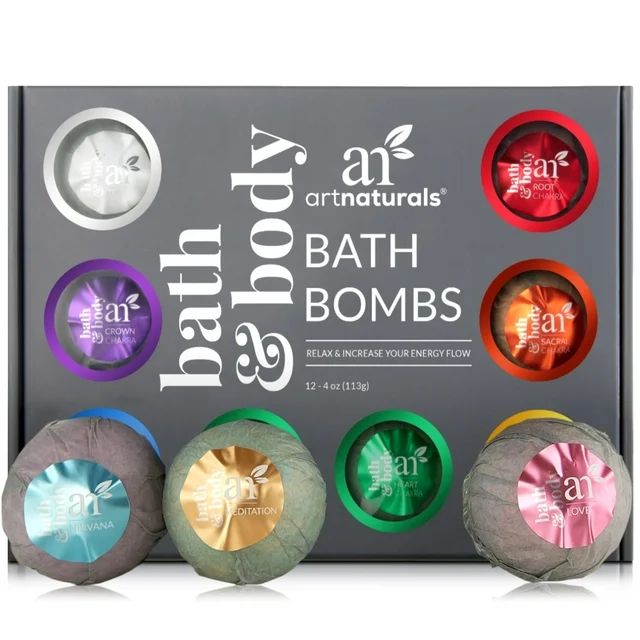 Artnaturals Bath Bombs Gift Set Natural Handmade Essential Oil Spa Bubble Bomb Fizzies For Relaxa... | Walmart (US)