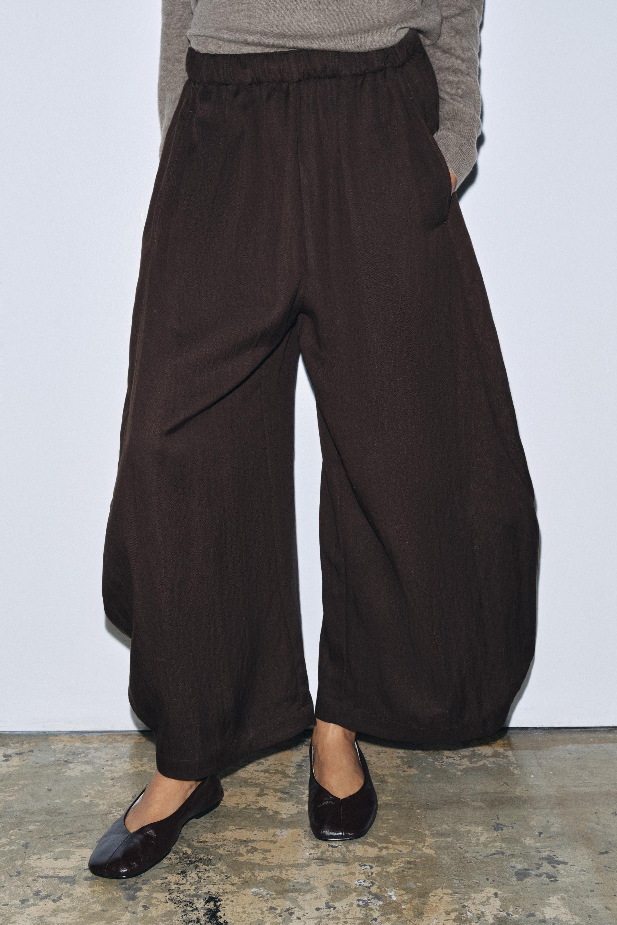 TEXTURED VOLUME PANTS ZW COLLECTION | Zara US