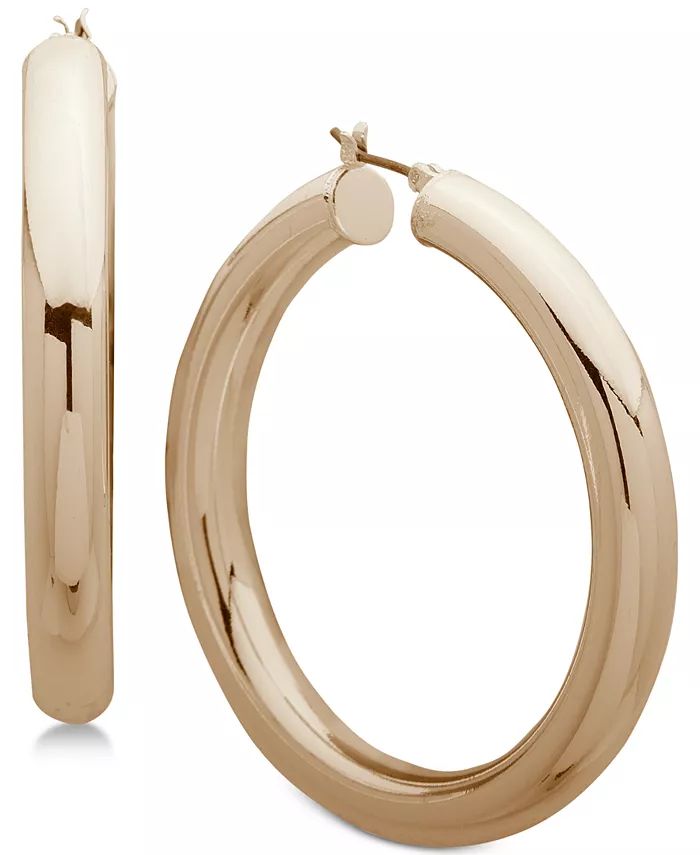 Anne Klein Medium Hoop Earrings - Macy's | Macy's