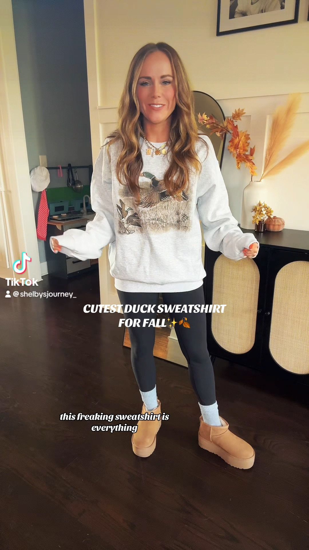 Linking my leggings and shoes here 🫶🏼✨ sweatshirt is tiktok shop! 

#LTKFindsUnder100 #LTKSeasonal #LTKFindsUnder50