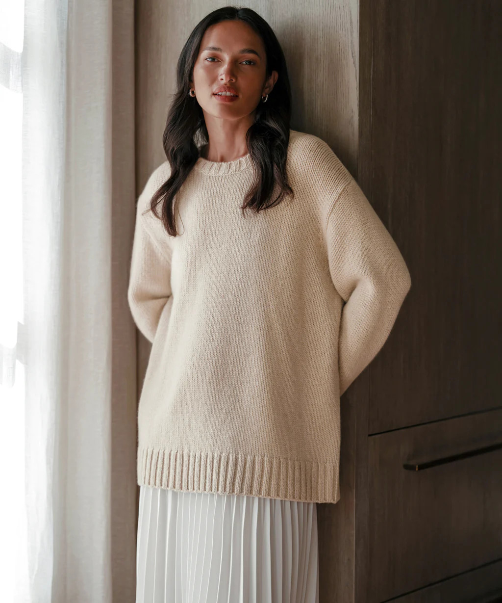 Cashmere Amelia Crewneck | Jenni Kayne