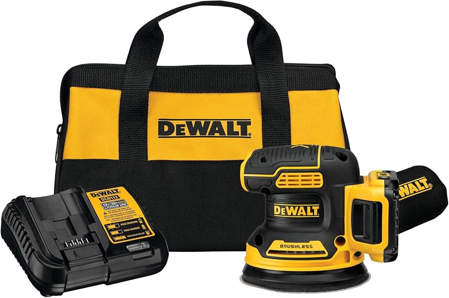 DEWALT 20V MAX Sander, Cordless, 5-Inch, 2.Ah, 8,000-12,000 OPM, Variable Speed Dial, Storage Bag... | Amazon (US)