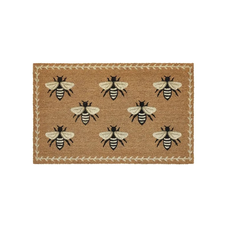 20x31in Floral Floor Mat - Non-Slip Indoor Outdoor Door Mat With Durable Polyester,With Non-Slip ... | Walmart (US)
