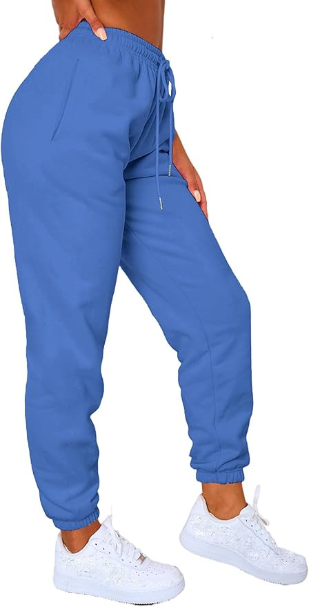 Waitfairy Sweatpants Women - Joggers for Women High Waist Baggy Sweat Pants for Womens Joggers wi... | Amazon (US)