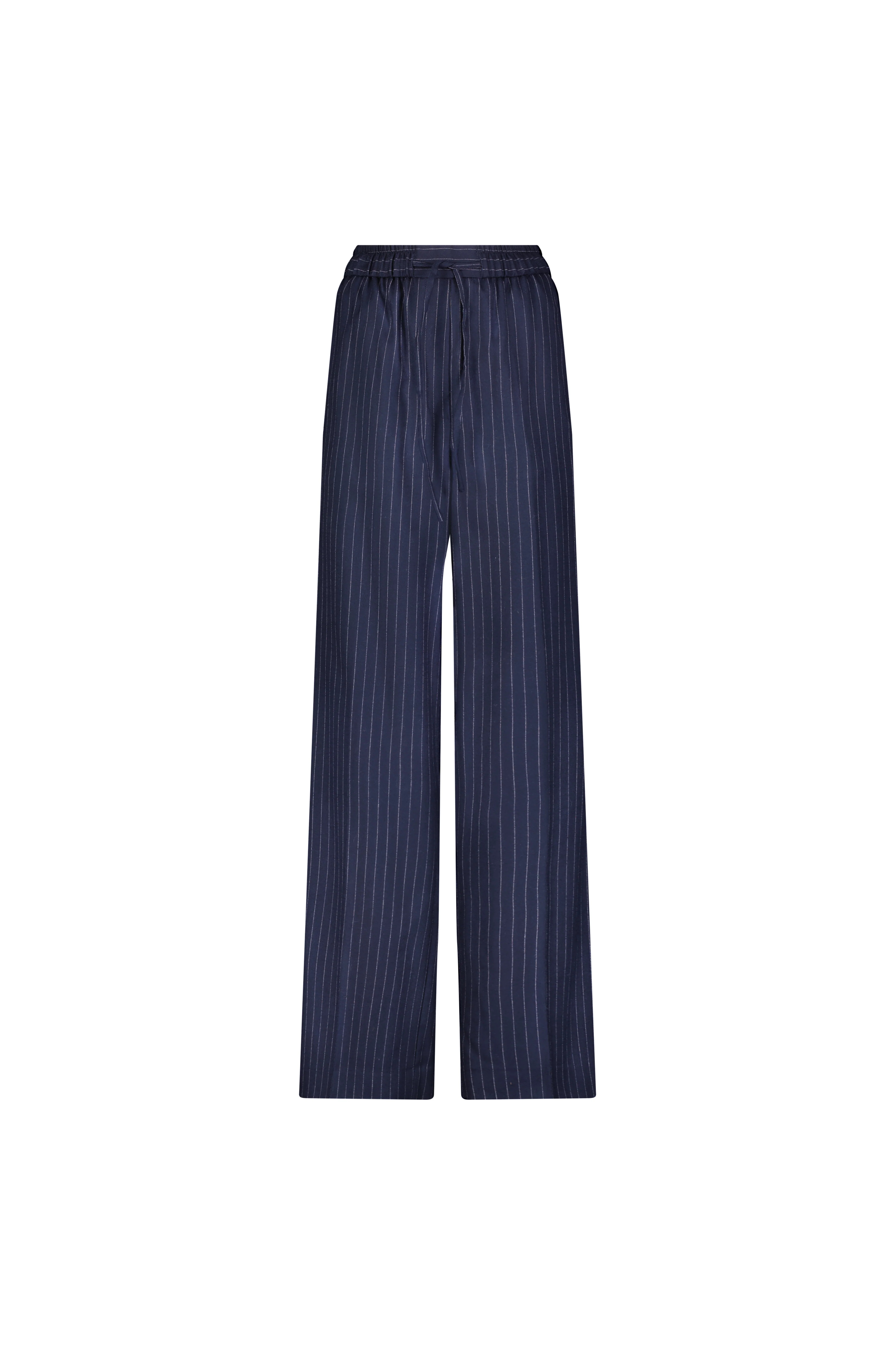 Pinstripe Wool Twill Relaxed Drawstring Pant | MAYSON the label