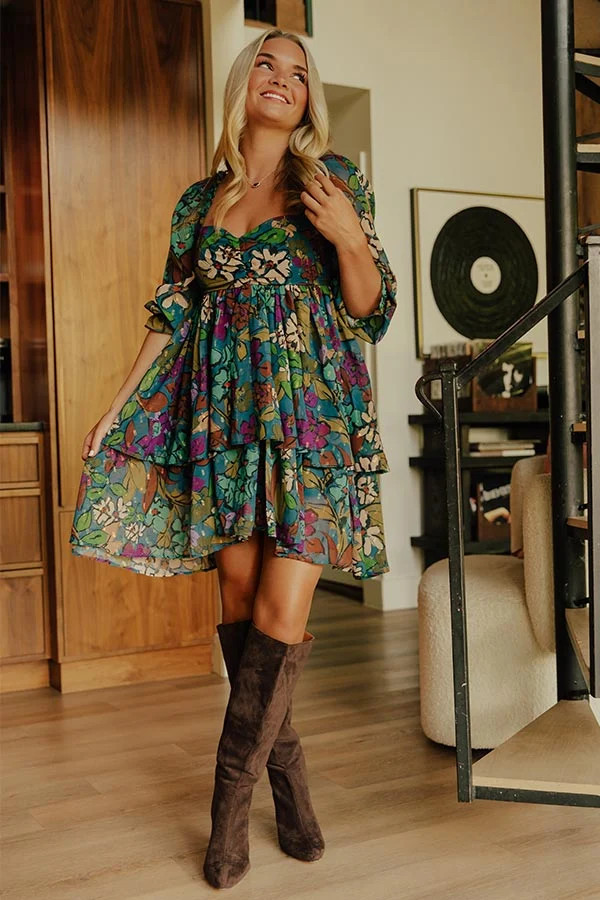 Darling Smile Floral Mini Dress | Impressions Online Boutique
