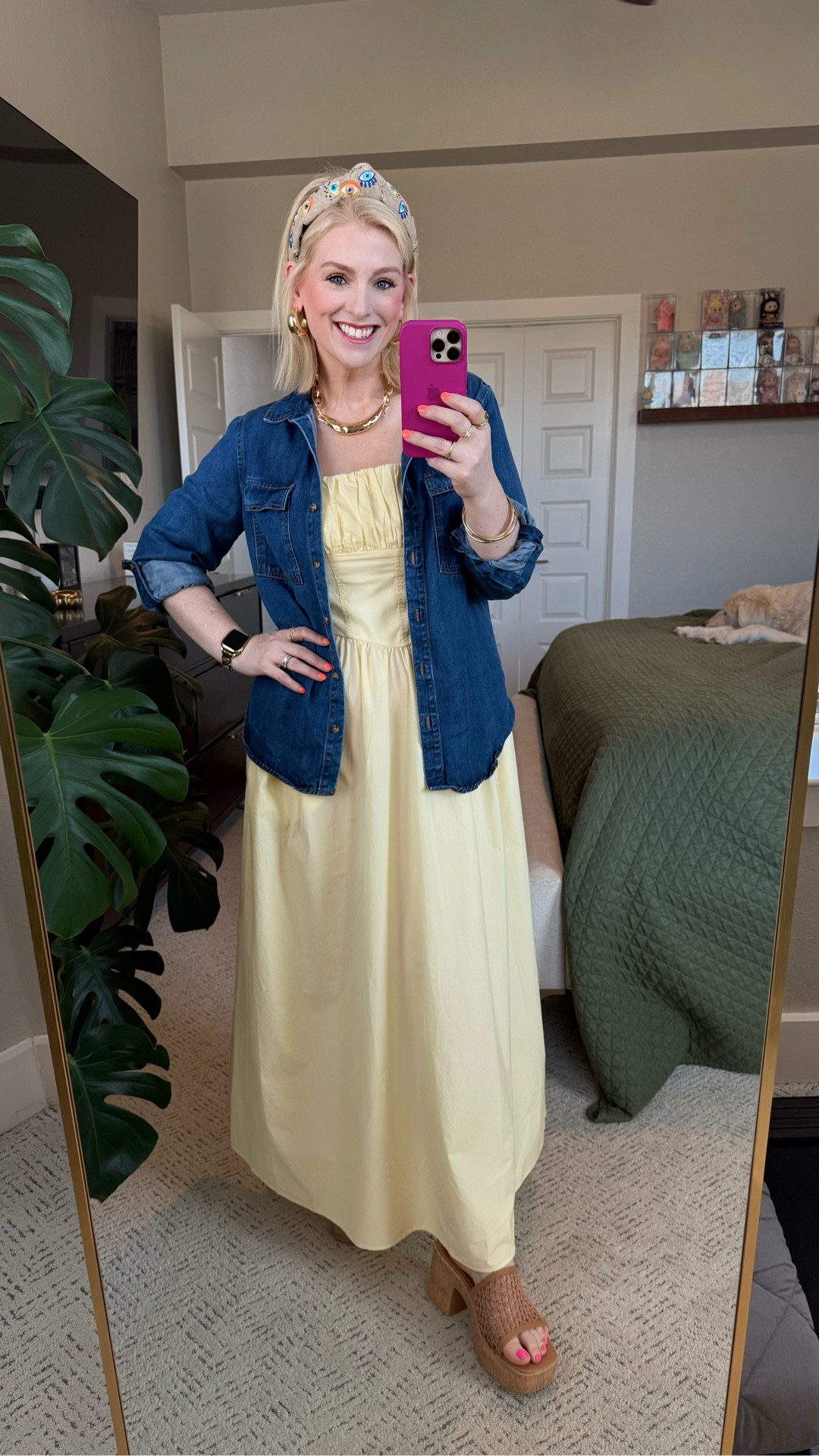Sunshine, but make it an outfit ☀️ This dress = instant main character energy… AND it has pockets!!

Denim on top because the weather is ✨confused✨ and these platforms are dangerously comfy.

Didn’t overthink it. Still obsessed. 💛

#LTKMidsize #LTKootd #LTKdayinmylife