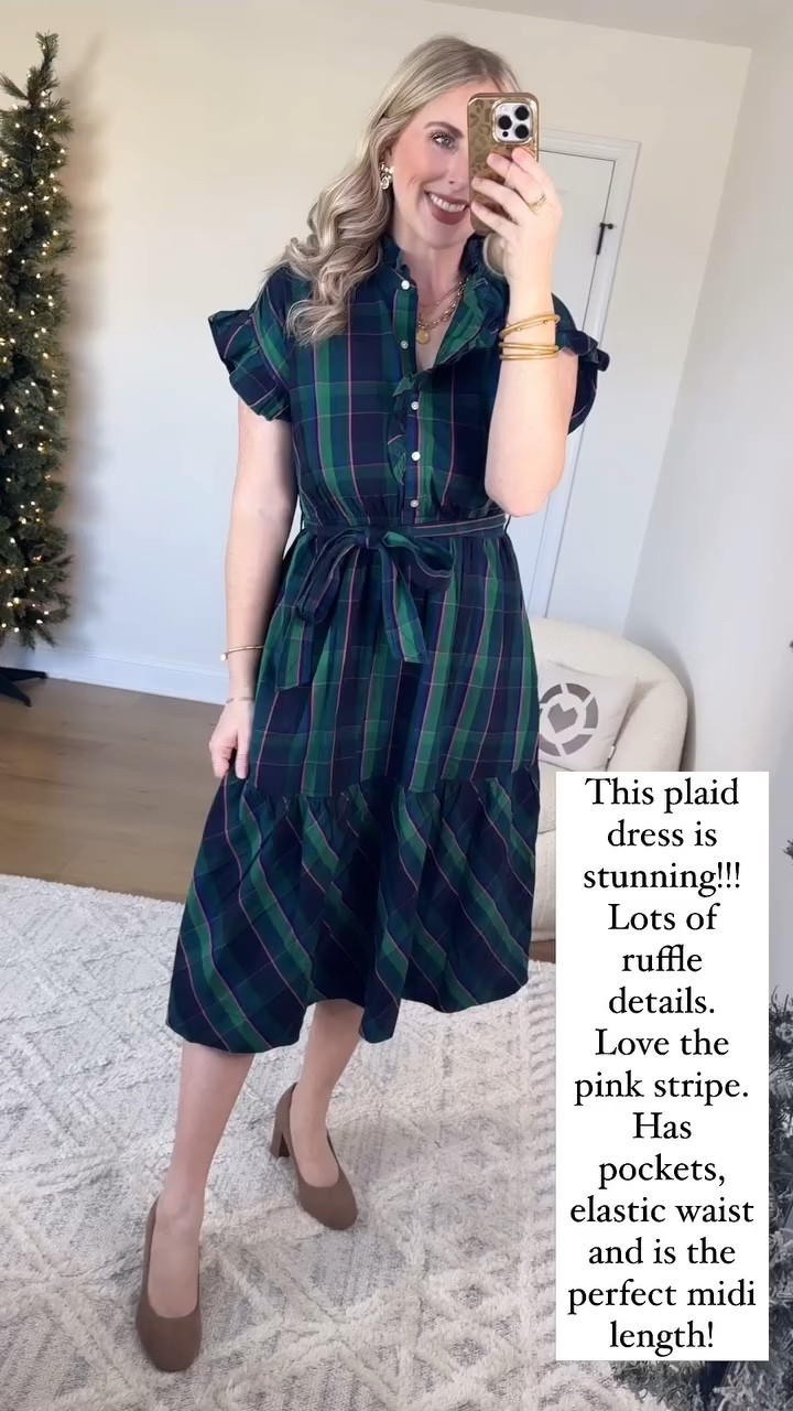 Walmart try on, plaid dress, thanksgiving dress, free assembly 

#LTKWatchNow #LTKFindsUnder50 #LTKStyleTip