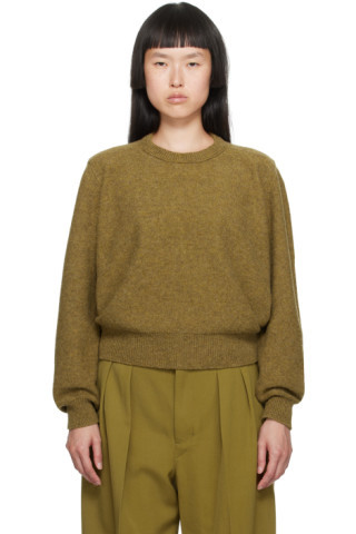 Khaki Tilted Sweater | SSENSE