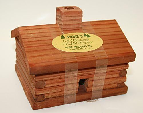 Paine's Medium Log Cabin Incense Burner Comes with 10 Balsam fir logs | Amazon (US)