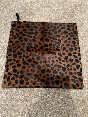 NWOT Clare V. Leopard Calf Hair Animal Print Foldover Clutch | eBay US