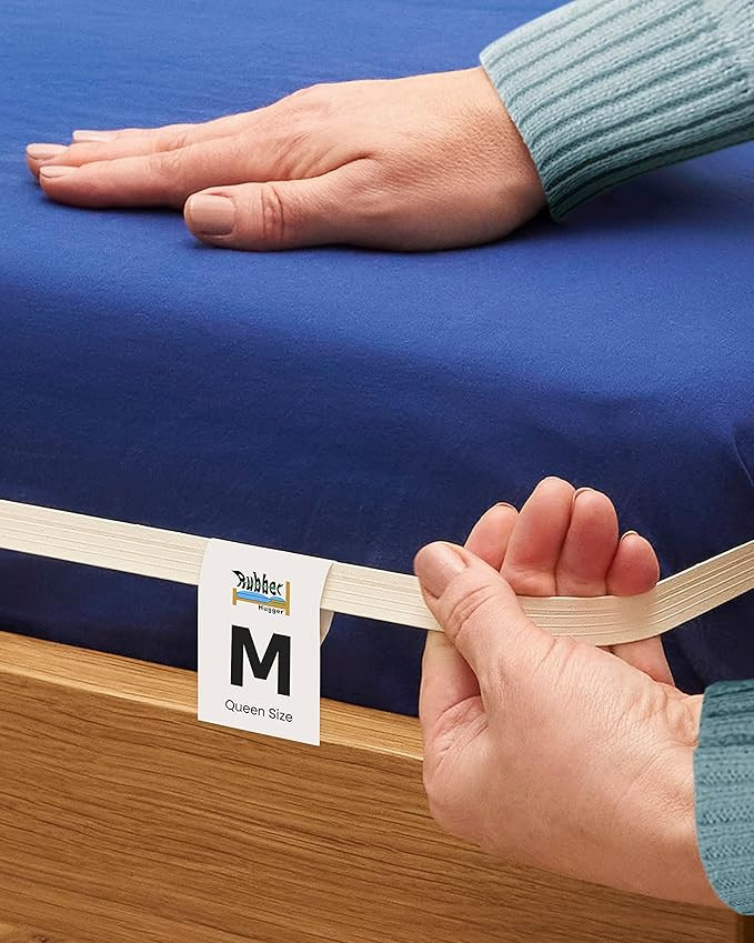 RUBBER HUGGER Bed Sheets Holder Band, Queen Size Mattress, Sheet Holder for Corners, Elastic Bedd... | Amazon (US)