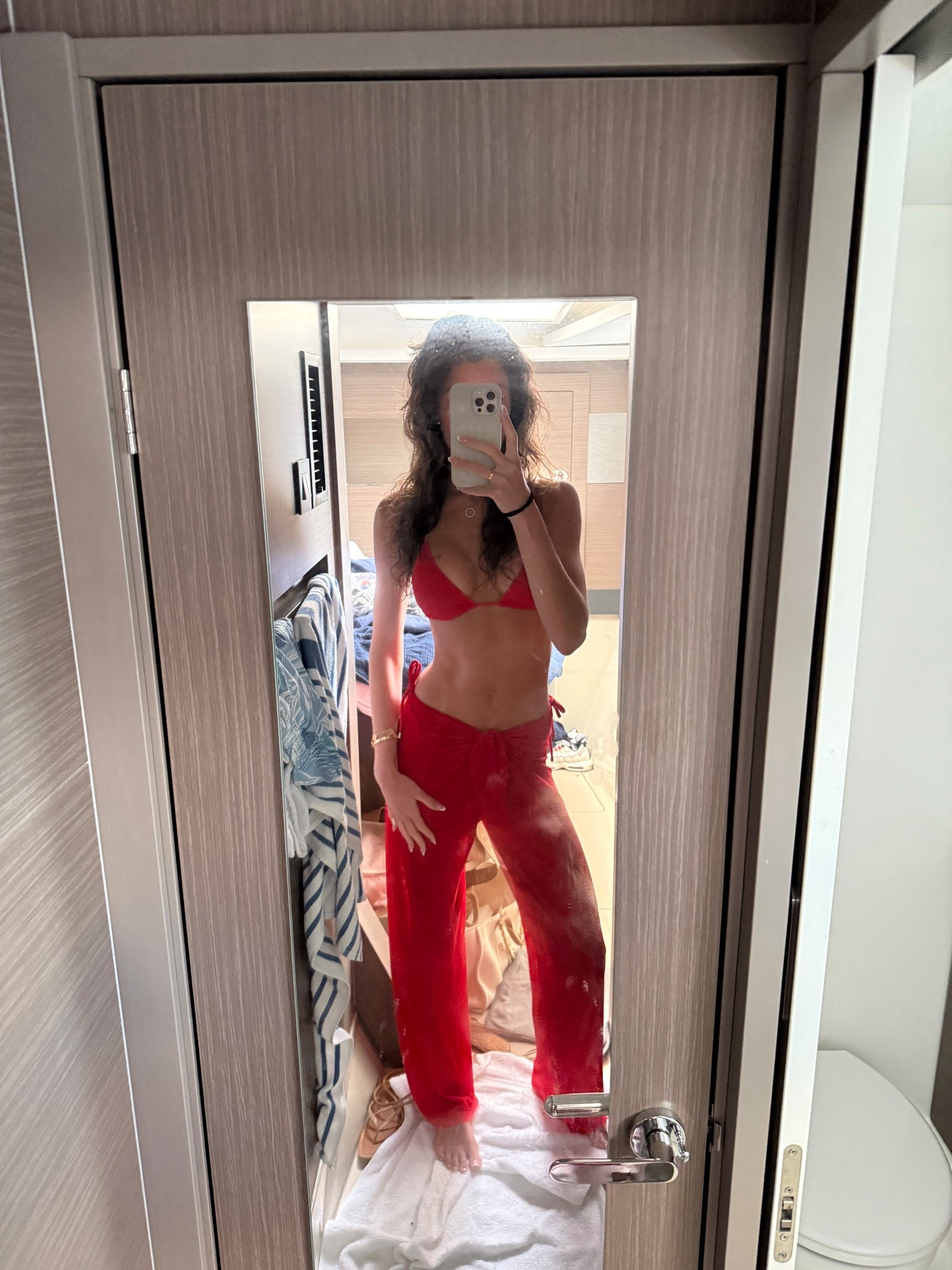 LOVE this red bikini & red coverup pants. Wearing smalls in everything. 

#LTKSwim #LTKSeasonal #LTKTravel