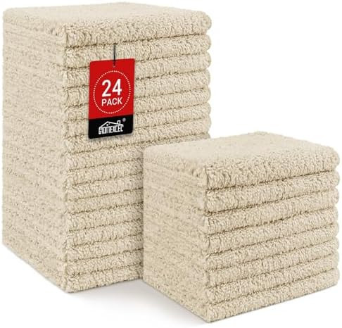HOMEXCEL Microfiber Washcloths 24 Pack, Highly Absorbent and Soft Face Towel, Multi-Purpose Wash ... | Amazon (US)