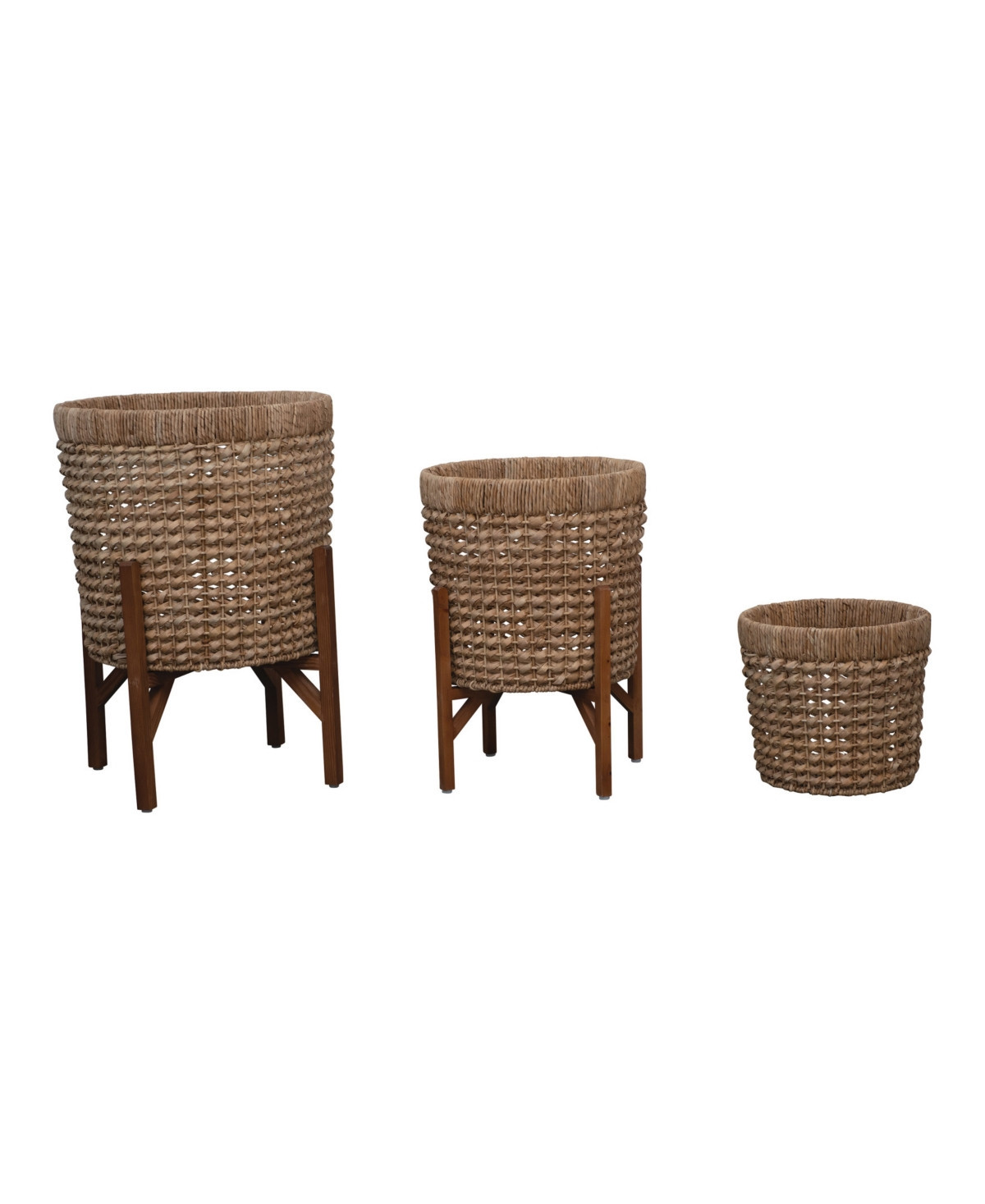 Set of 5 Rattan Planters - Natural | Macy's